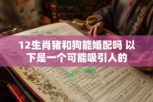 12生肖猪和狗能婚配吗 以下是一个可能吸引人的