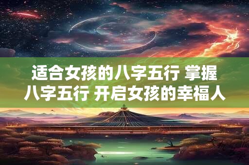 适合女孩的八字五行 掌握八字五行 开启女孩的幸福人生