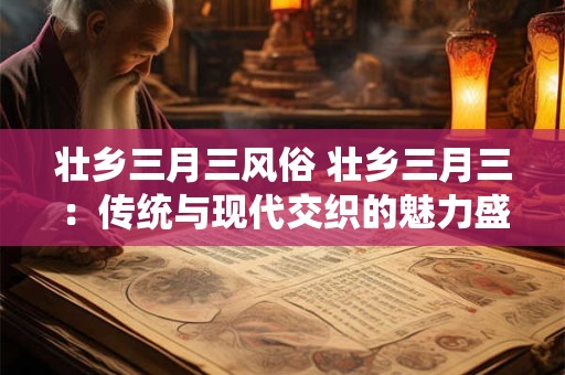 壮乡三月三风俗 壮乡三月三：传统与现代交织的魅力盛宴