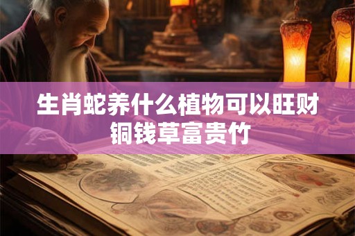 生肖蛇养什么植物可以旺财 铜钱草富贵竹