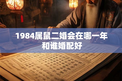 1984属鼠二婚会在哪一年 和谁婚配好