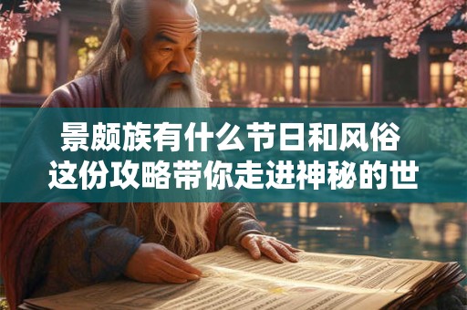 景颇族有什么节日和风俗 这份攻略带你走进神秘的世界！