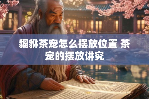 貔貅茶宠怎么摆放位置 茶宠的摆放讲究