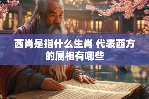 西肖是指什么生肖 代表西方的属相有哪些