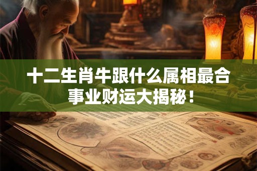 十二生肖牛跟什么属相最合 事业财运大揭秘！