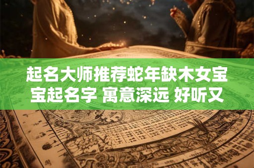 起名大师推荐蛇年缺木女宝宝起名字 寓意深远 好听又吉利！