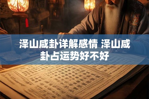 泽山咸卦详解感情 泽山咸卦占运势好不好