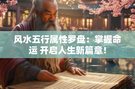 风水五行属性罗盘：掌握命运 开启人生新篇章！