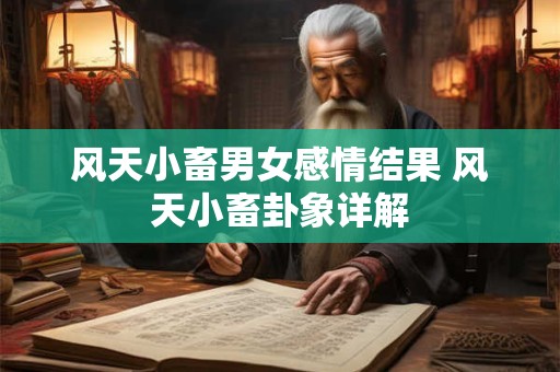 风天小畜男女感情结果 风天小畜卦象详解