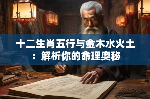 十二生肖五行与金木水火土：解析你的命理奥秘