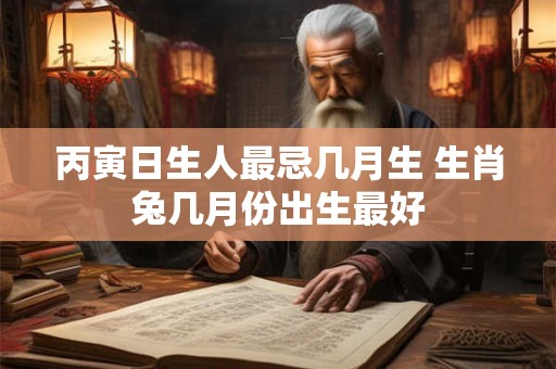 丙寅日生人最忌几月生 生肖兔几月份出生最好