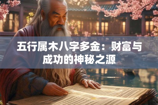 五行属木八字多金：财富与成功的神秘之源
