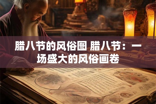 腊八节的风俗图 腊八节：一场盛大的风俗画卷