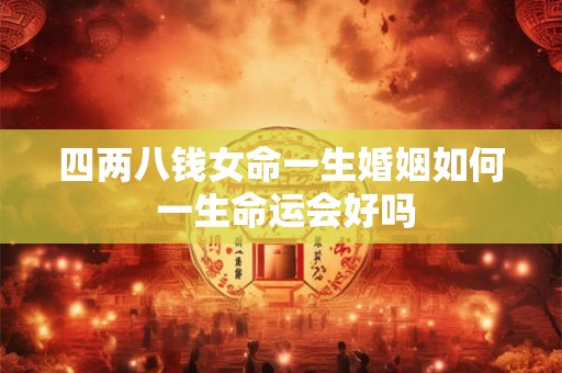 四两八钱女命一生婚姻如何 一生命运会好吗