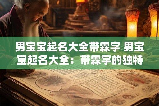 男宝宝起名大全带霖字 男宝宝起名大全：带霖字的独特魅力