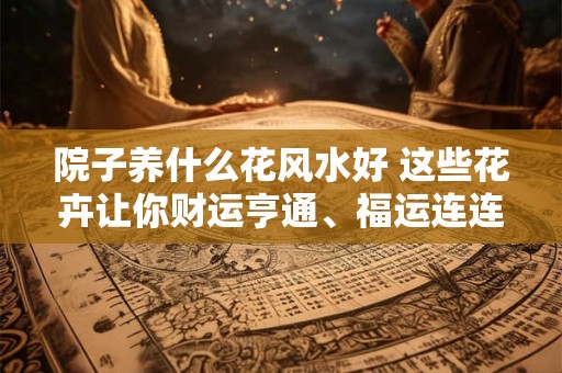 院子养什么花风水好 这些花卉让你财运亨通、福运连连！