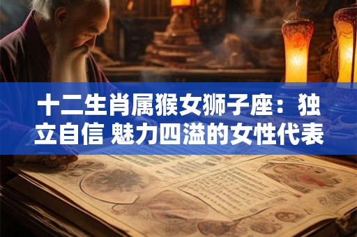 十二生肖属猴女狮子座：独立自信 魅力四溢的女性代表