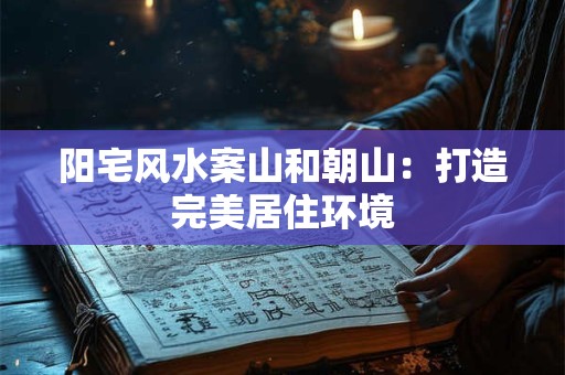 阳宅风水案山和朝山：打造完美居住环境
