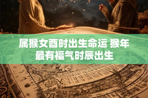 属猴女酉时出生命运 猴年最有福气时辰出生