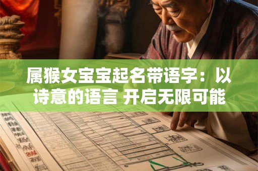 属猴女宝宝起名带语字：以诗意的语言 开启无限可能