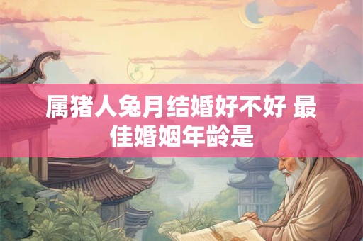 属猪人兔月结婚好不好 最佳婚姻年龄是