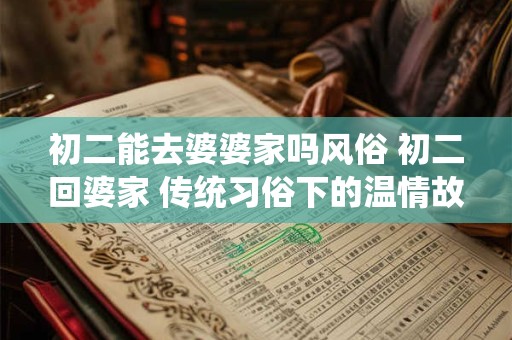 初二能去婆婆家吗风俗 初二回婆家 传统习俗下的温情故事