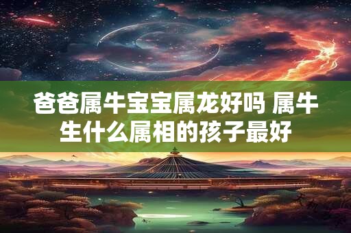 爸爸属牛宝宝属龙好吗 属牛生什么属相的孩子最好