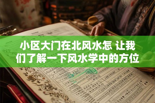 小区大门在北风水怎 让我们了解一下风水学中的方位观念