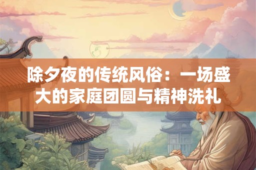 除夕夜的传统风俗：一场盛大的家庭团圆与精神洗礼
