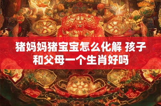 猪妈妈猪宝宝怎么化解 孩子和父母一个生肖好吗