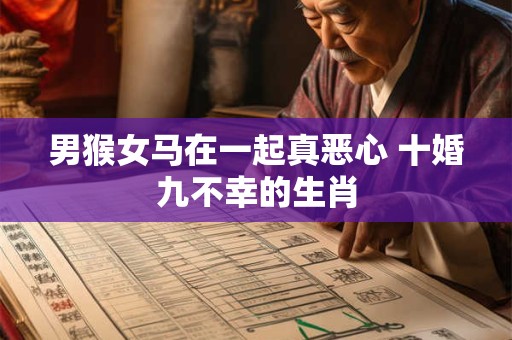男猴女马在一起真恶心 十婚九不幸的生肖
