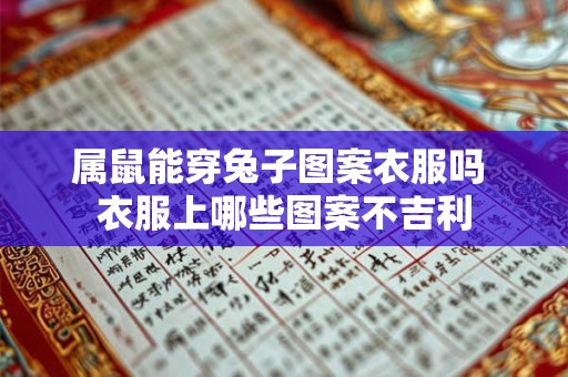 属鼠能穿兔子图案衣服吗 衣服上哪些图案不吉利