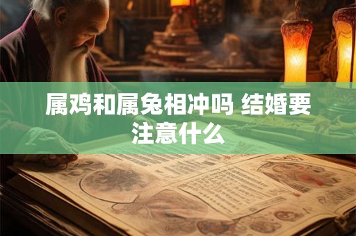 属鸡和属兔相冲吗 结婚要注意什么