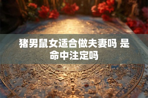 猪男鼠女适合做夫妻吗 是命中注定吗