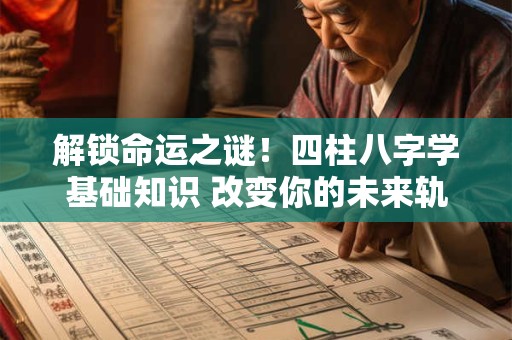 解锁命运之谜！四柱八字学基础知识 改变你的未来轨迹！