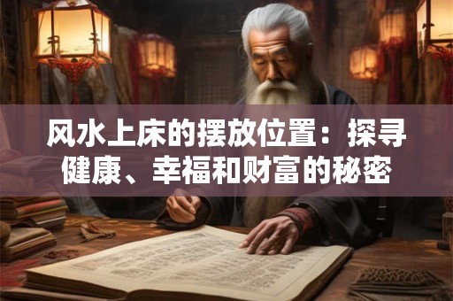 风水上床的摆放位置：探寻健康、幸福和财富的秘密