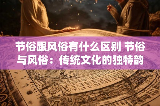 节俗跟风俗有什么区别 节俗与风俗：传统文化的独特韵味