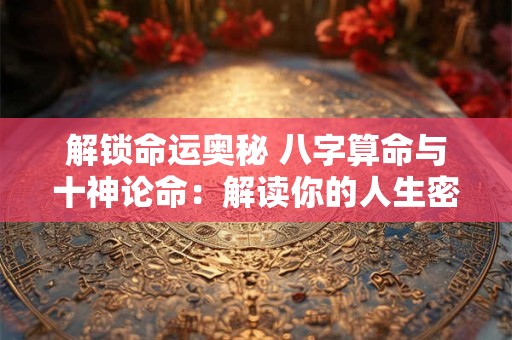 解锁命运奥秘 八字算命与十神论命：解读你的人生密码