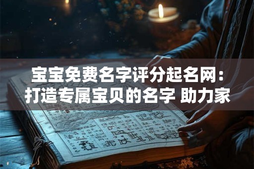宝宝免费名字评分起名网：打造专属宝贝的名字 助力家庭幸福