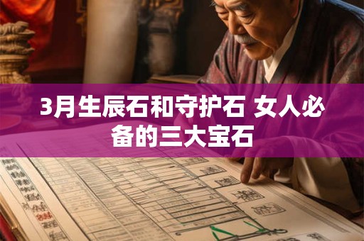 3月生辰石和守护石 女人必备的三大宝石