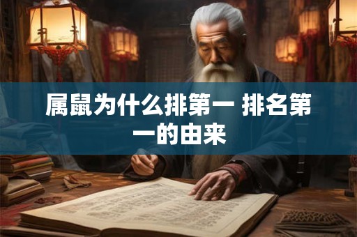 属鼠为什么排第一 排名第一的由来