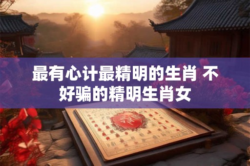 最有心计最精明的生肖 不好骗的精明生肖女