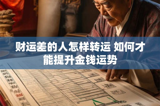 财运差的人怎样转运 如何才能提升金钱运势