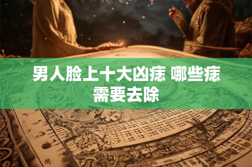 男人脸上十大凶痣 哪些痣需要去除