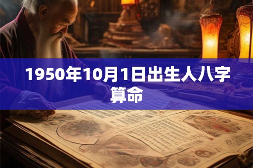 1950年10月1日出生人八字算命