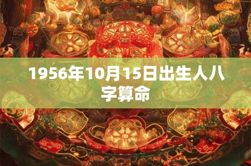 1956年10月15日出生人八字算命