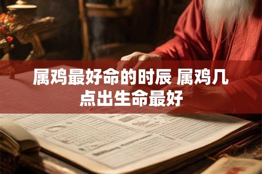 属鸡最好命的时辰 属鸡几点出生命最好