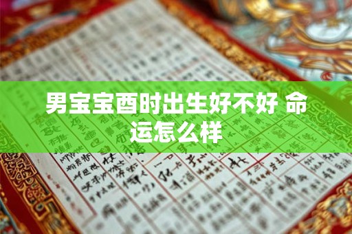 男宝宝酉时出生好不好 命运怎么样