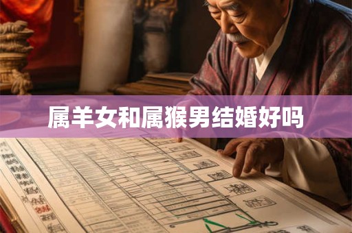 属羊女和属猴男结婚好吗