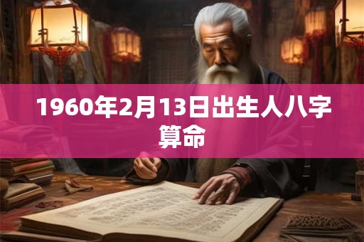 1960年2月13日出生人八字算命